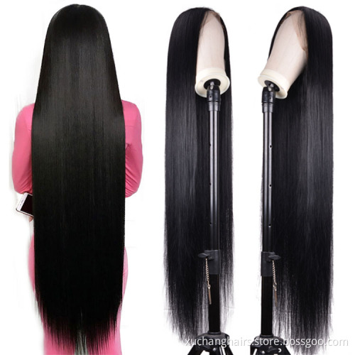 Wholesale wigs 100% human hair vendors burmese transparent hd frontal lace human hair wigs curly natural lace 36 inch wigs